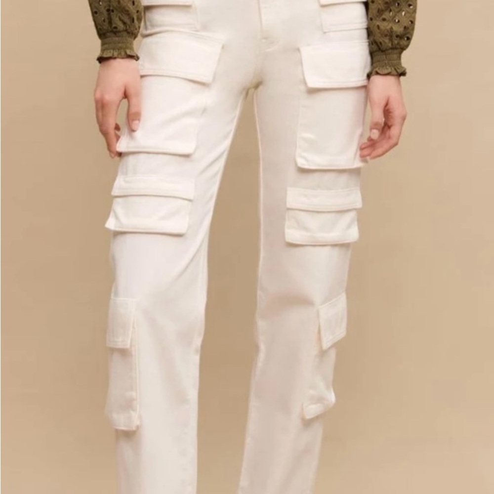 Stylish Cream Cargo Pants